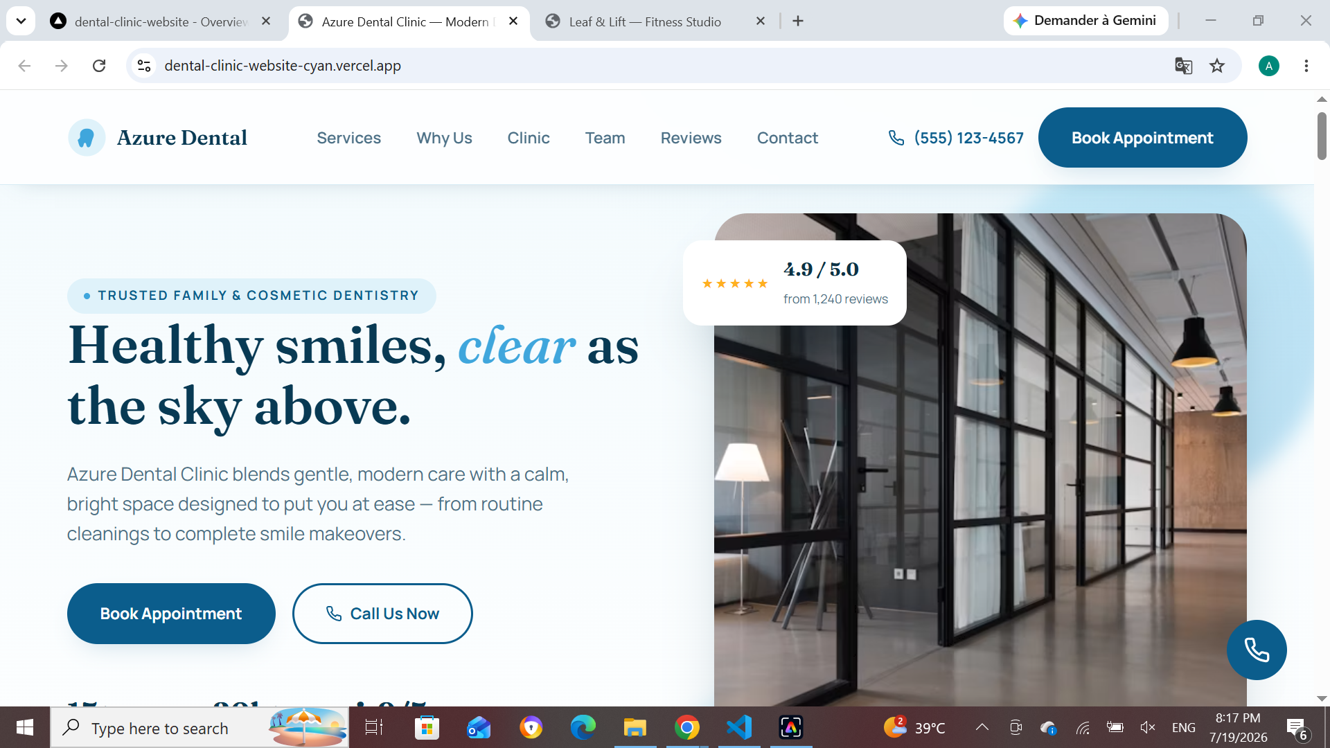 Dental Clinic Website