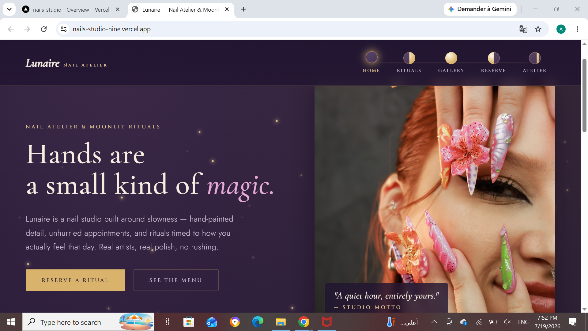 Nail Studio Website