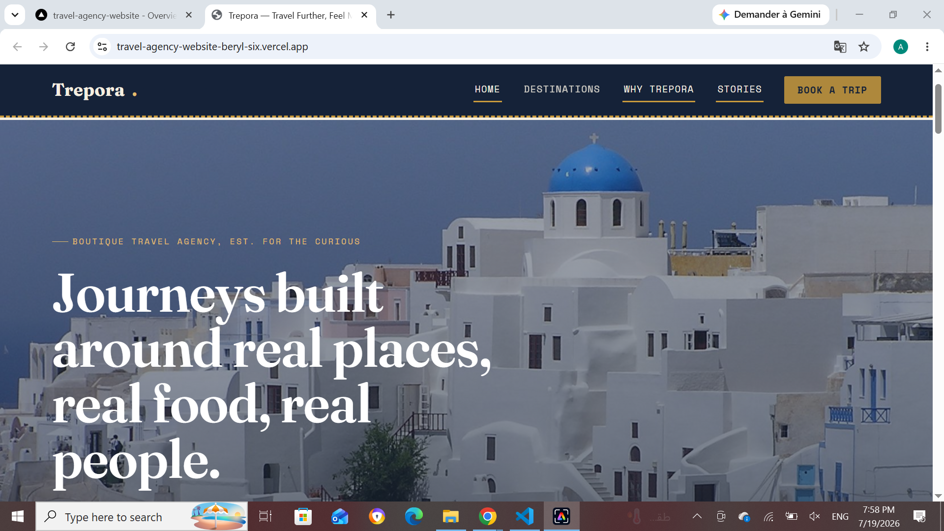 Travel Agency Website